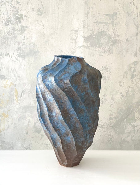 -SOLD- Large Triangle Spiral Vase